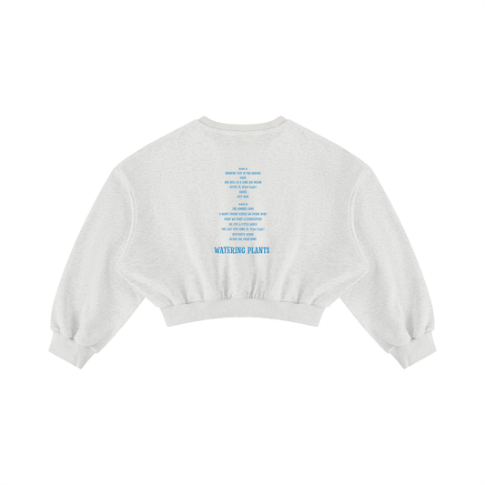 Women's Cropped TrackList Crewneck