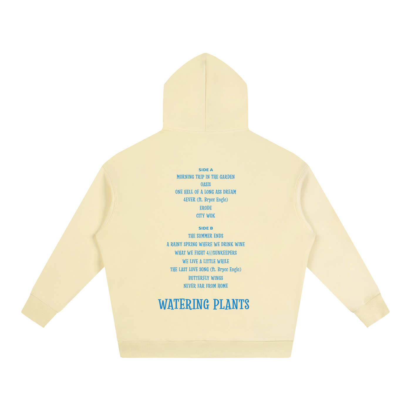 WATERING PLANTS TrackList Hoodie
